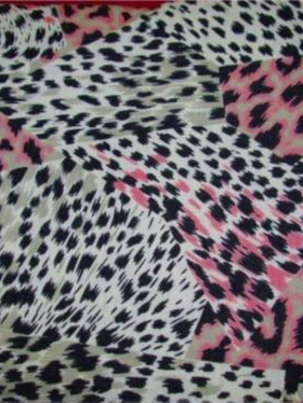 BLACK SPOTS on ECRU TAN & PINK Cotton Quilting Fabric 60" wide x 1+ yards